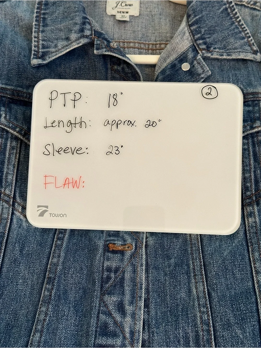 J. Crew Medium Wash Classic Denim Jean Jacket Medium